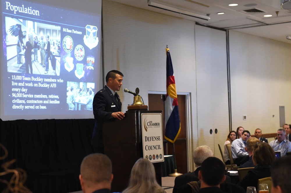 Buckley commander speaks with community during State of the Base