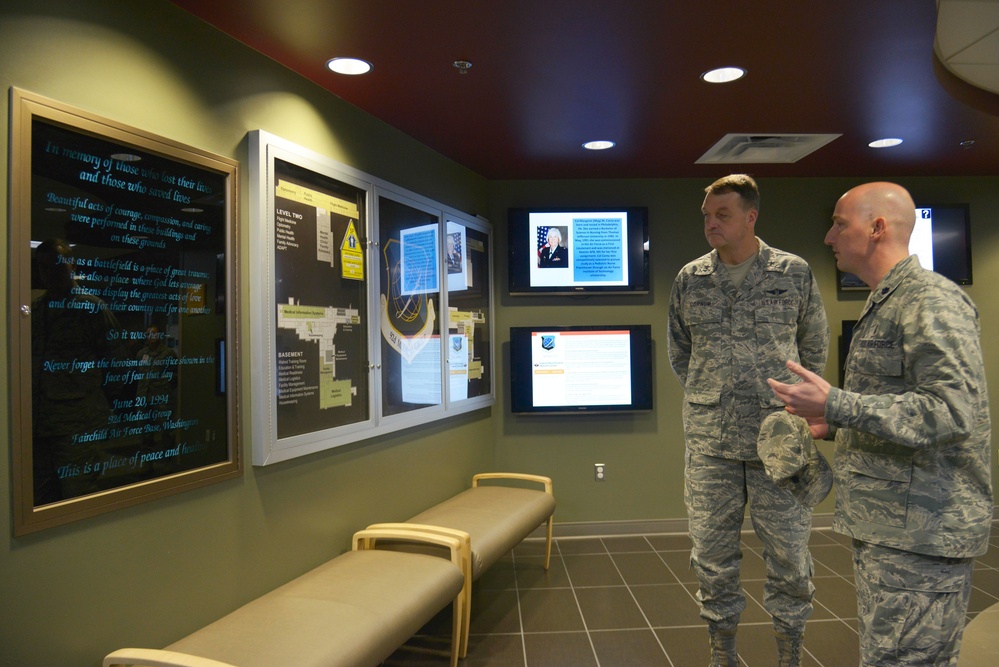 AMC command surgeon visits Fairchild Airmen