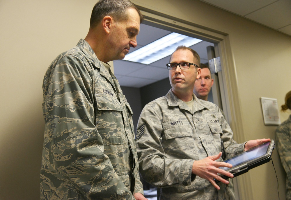 AMC command surgeon visits Fairchild Airmen