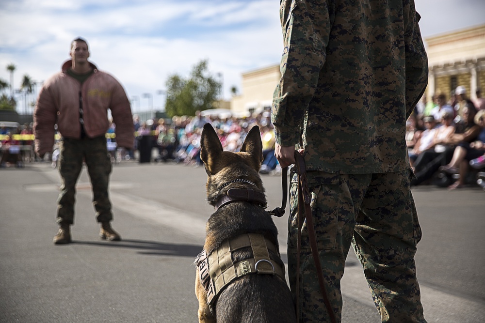MCAS Yuma’s K-9 Unit Demonstrates Their Abilities at Local Dog Show