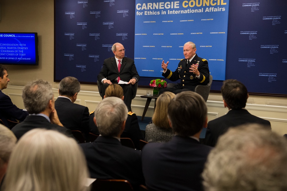 CJCS talks ethics with think tank