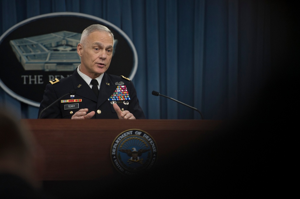 Lt. Gen. James Terry press briefing