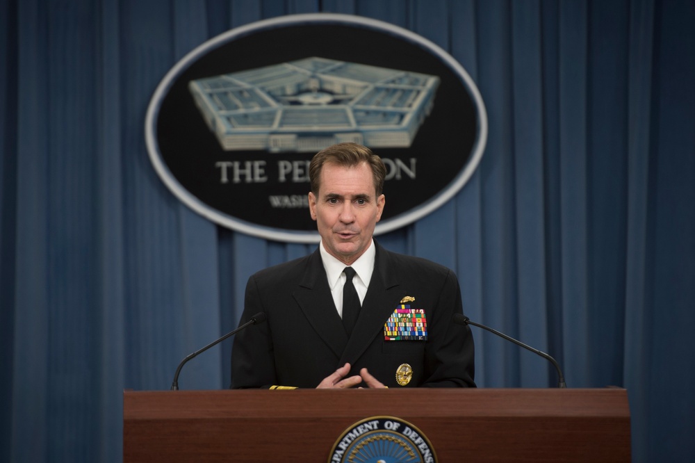 Rear Adm. John Kirby press Briefing