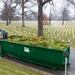Wreath cleanup at Arlington National Cemetery