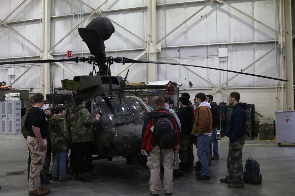1st Squadron, 17th Cavalry Regiment, 82nd Combat Aviation Brigade, hosted the Cameron Boys Camp from Cameron, NC