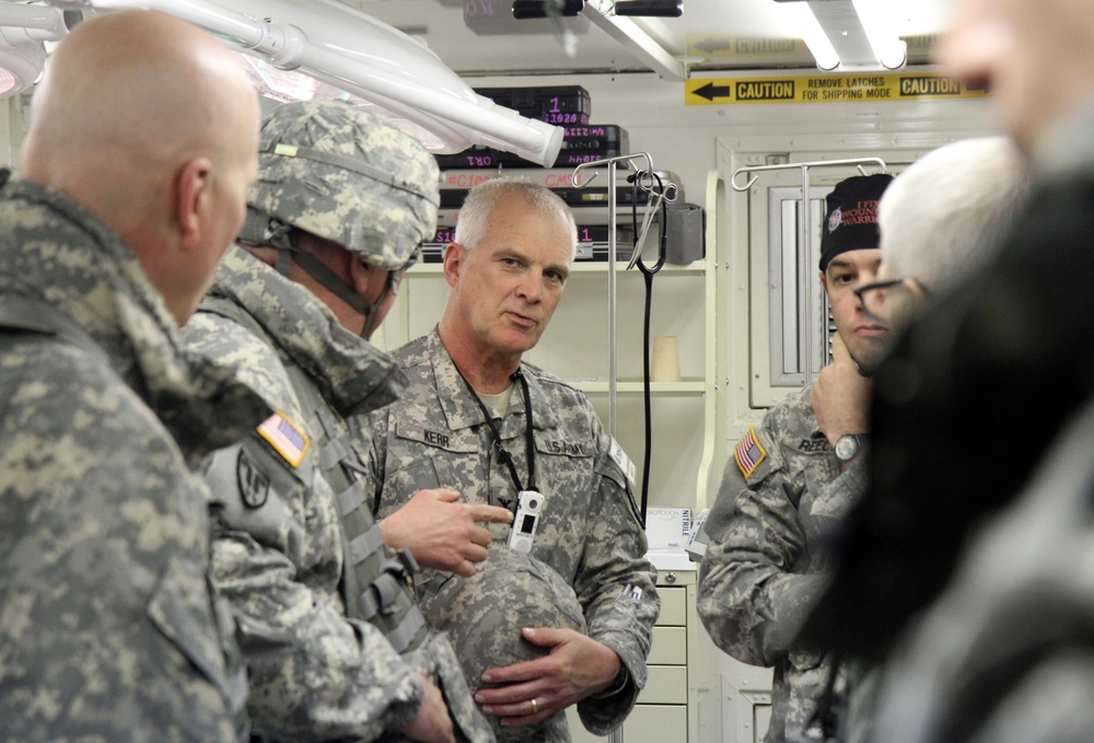 Army Reserve leaders tour 75th Combat Support Hospital