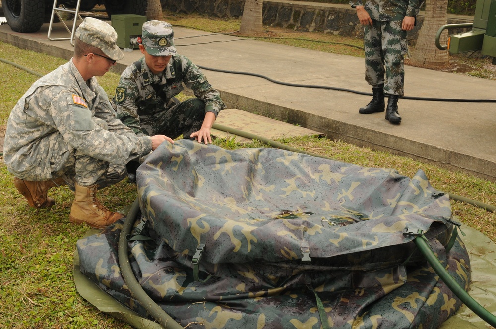 Water purification training with PLA