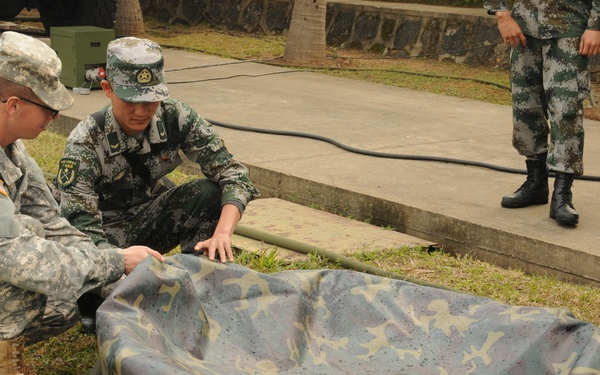 Water purification training with PLA