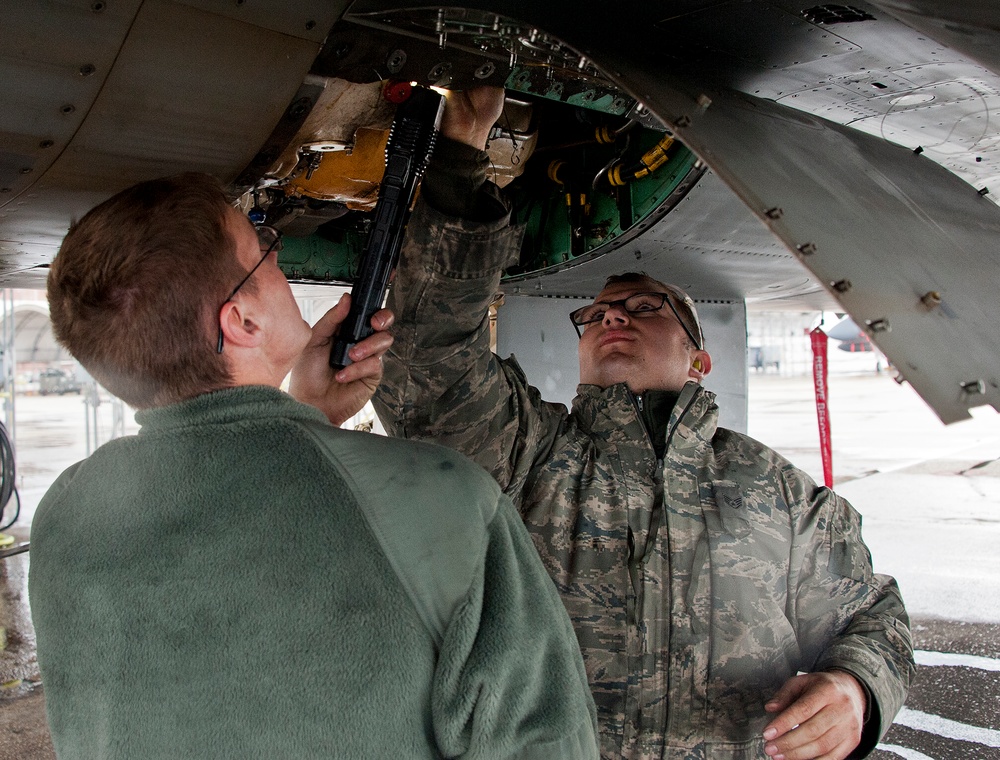 Maintainers perform Eagle inspections, routine recovery
