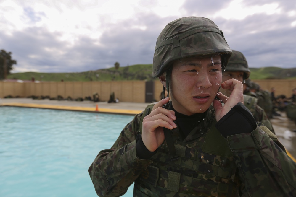 Japanese forces kick start Iron Fist 15 with swim qual