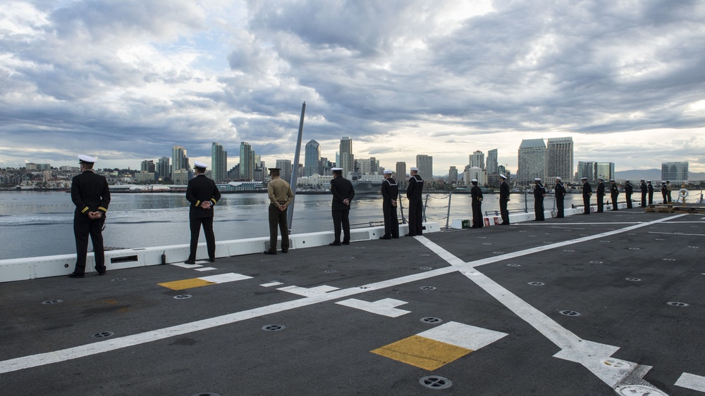 USS Green Bay homeport departure