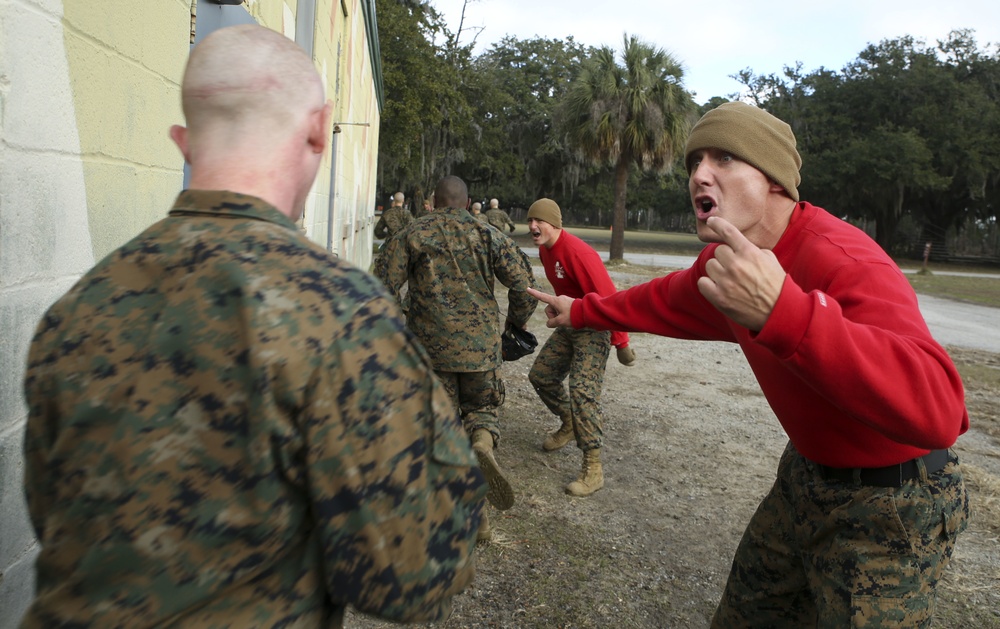 Photo Gallery: Marine recruits train in chemical warfare on Parris Island