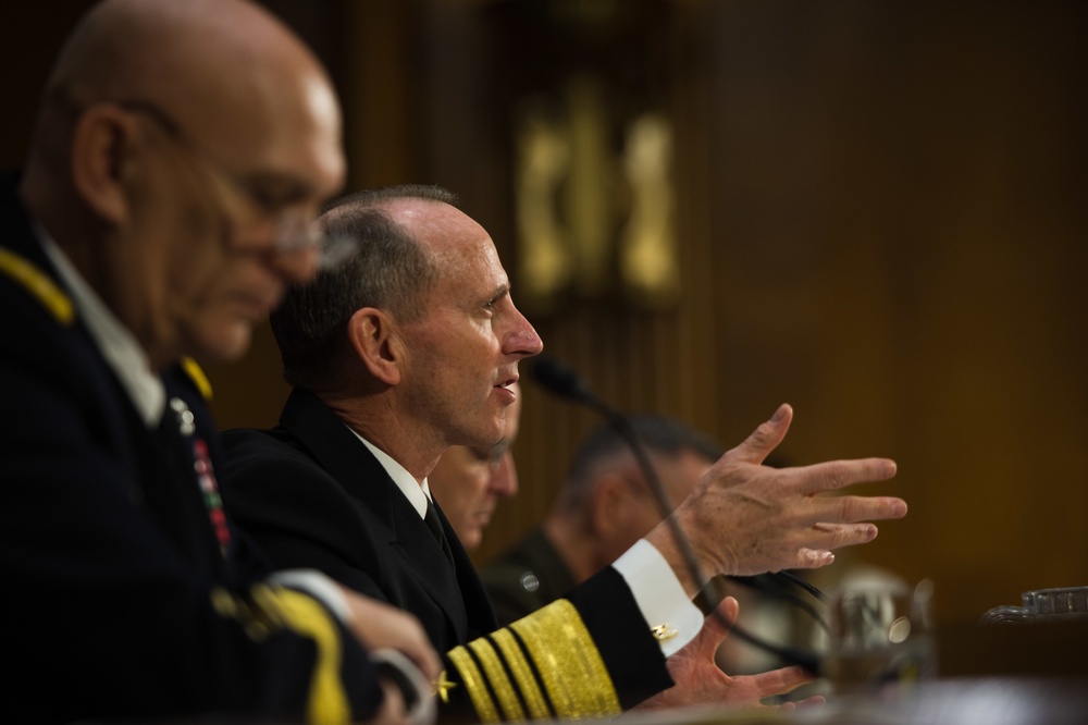 Service chiefs testify before the Senate Arms Service Committee (SASC)