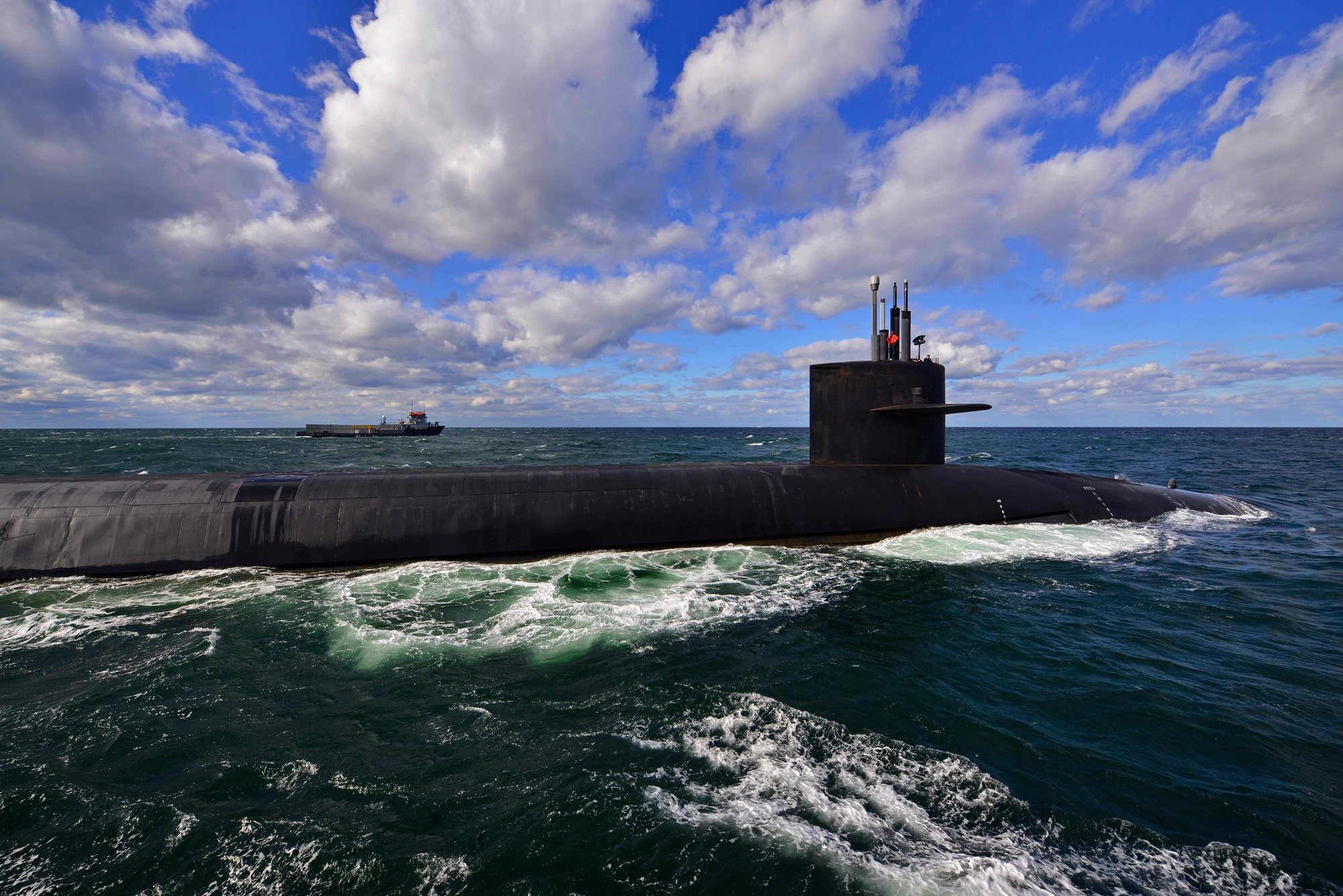 DVIDS - Images - USS Tennessee (SSBN 734) (Blue) Arrives In TRF Dry Dock [Image 13 Of 13