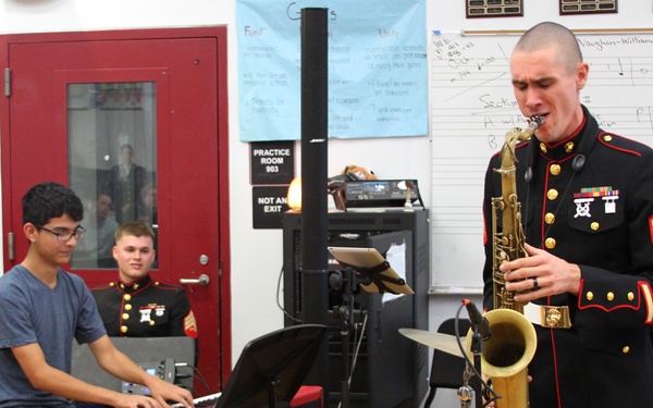 Marine jazz combo swings into Point Loma HS