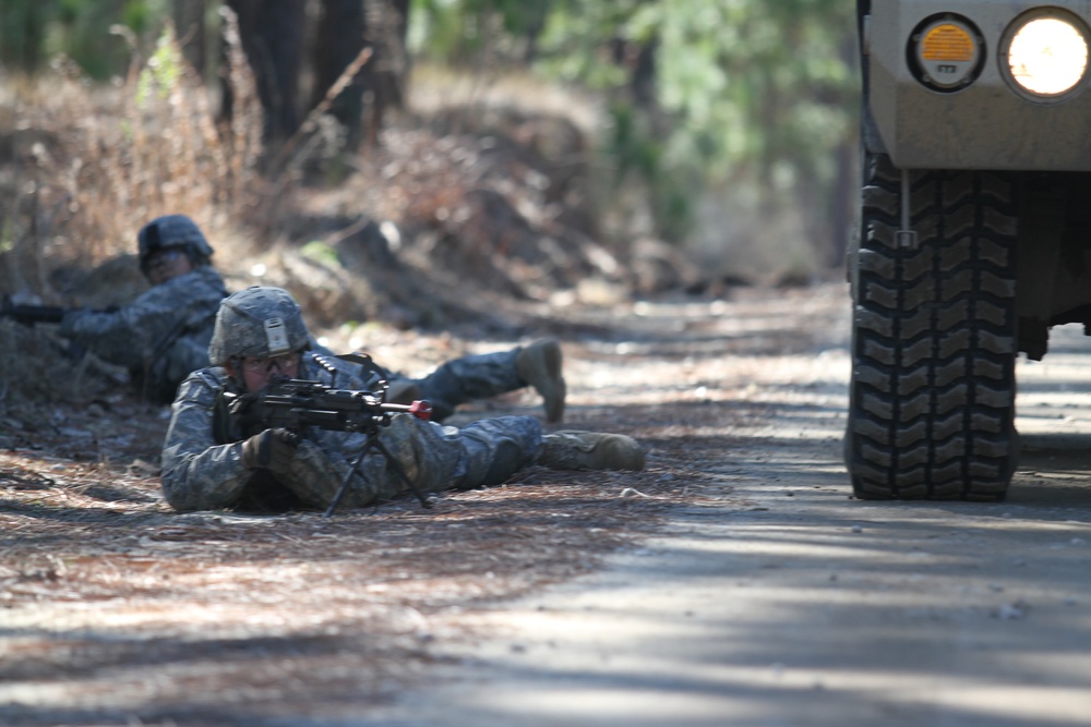 18th Field Artillery Brigade convoy STX lanes