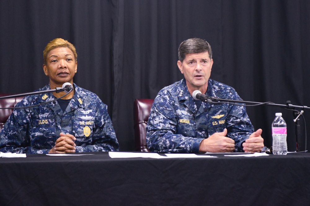 CNP visits Stennis, answers questions