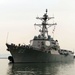 USS Mustin arrives