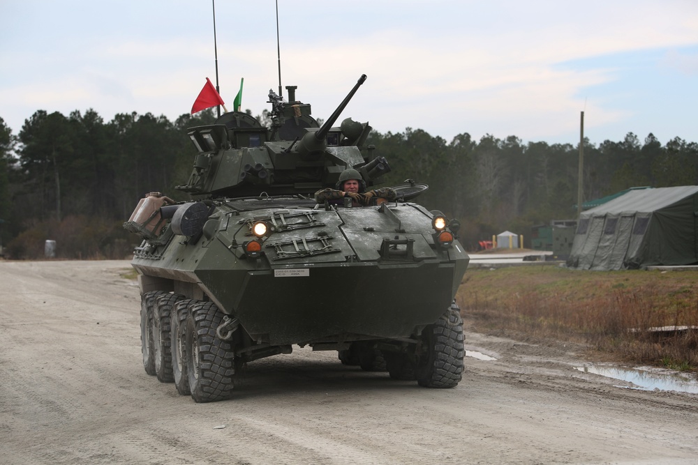 Integrated Task Force LAV Platoon lights up targets