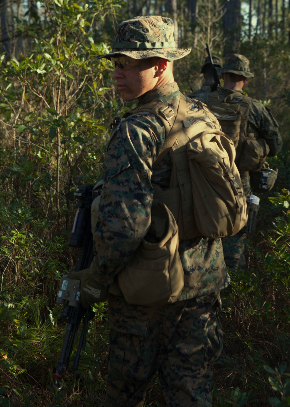 Combat ready: Marines with Lima Co. conduct patrol base exercise