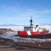 Cutter Polar Star pier side in Antarctica