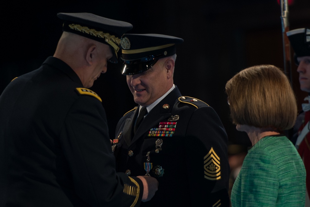 Sgt. Maj. of the Army Raymond F. Chandler III's retirement