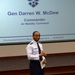 Gen. McDew talks during the Chief Leadership Course