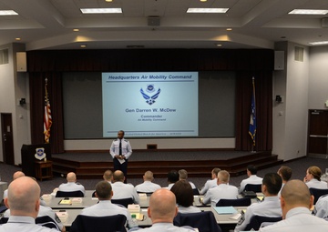 Gen. McDew talks during the Chief Leadership Course