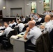 Chief Master Sgt. of the Air Force James Cody talks during the Chief Leadership Course