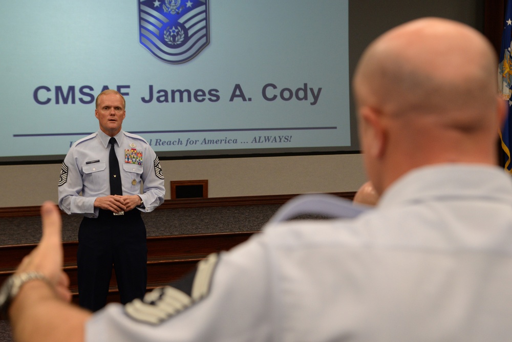 DVIDS Images Chief Master Sgt. of the Air Force James Cody talks