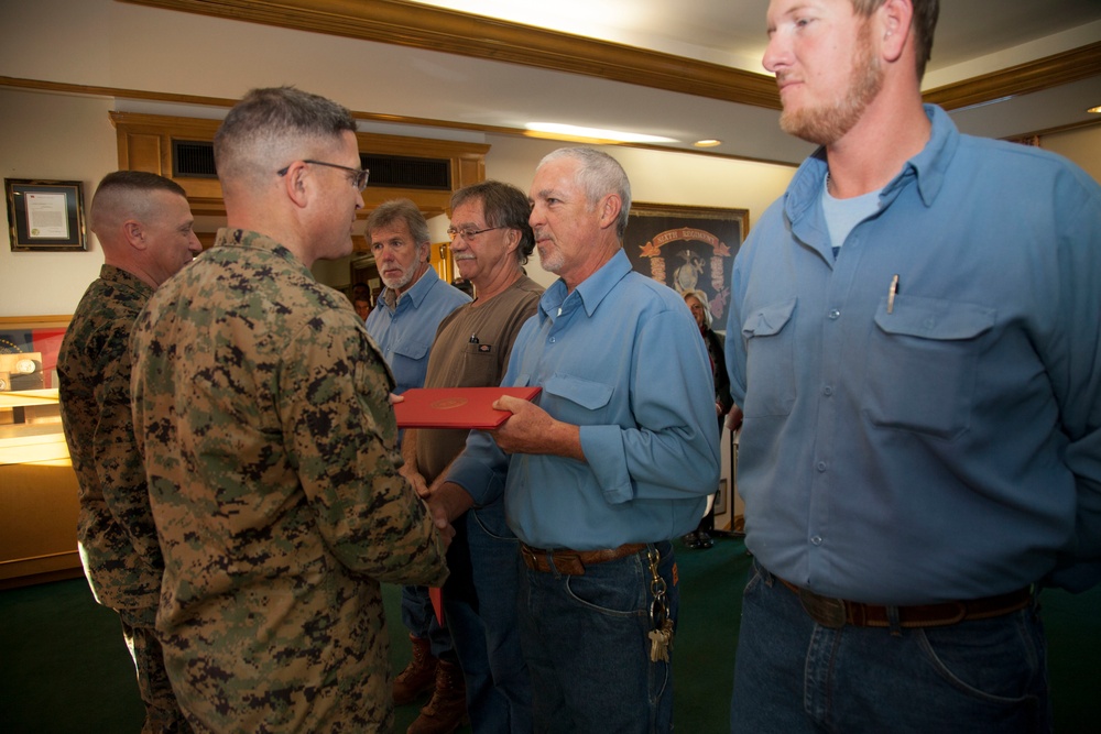Public Works Employees are Recognized for Services on Christmas Eve