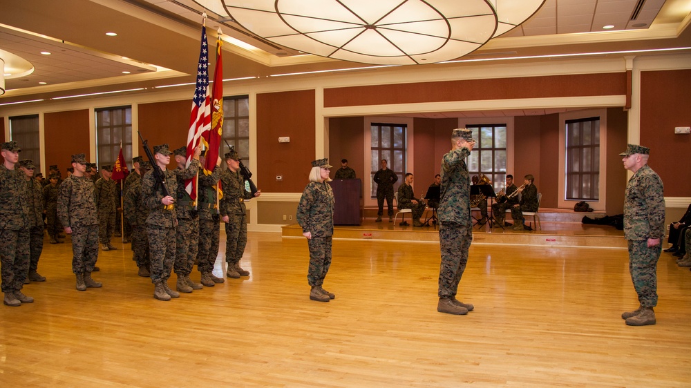 Headquarters and Support Battalion relief and appointment ceremony