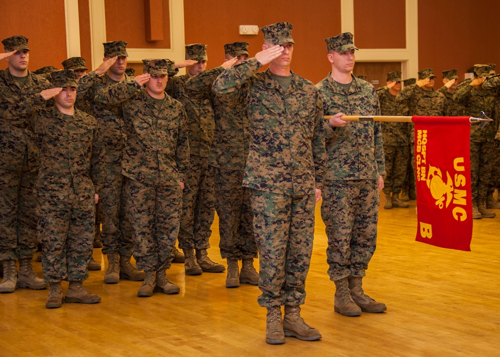 Headquarters and Support Battalion relief and appointment ceremony