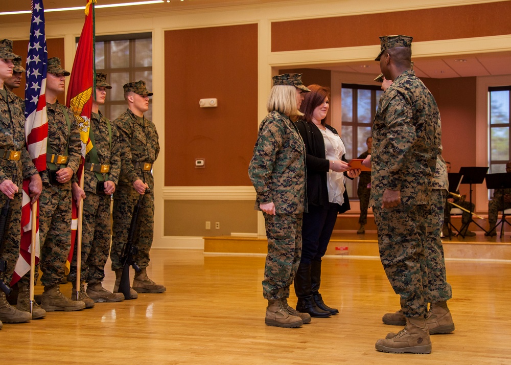 Headquarters and Support Battalion relief and appointment ceremony