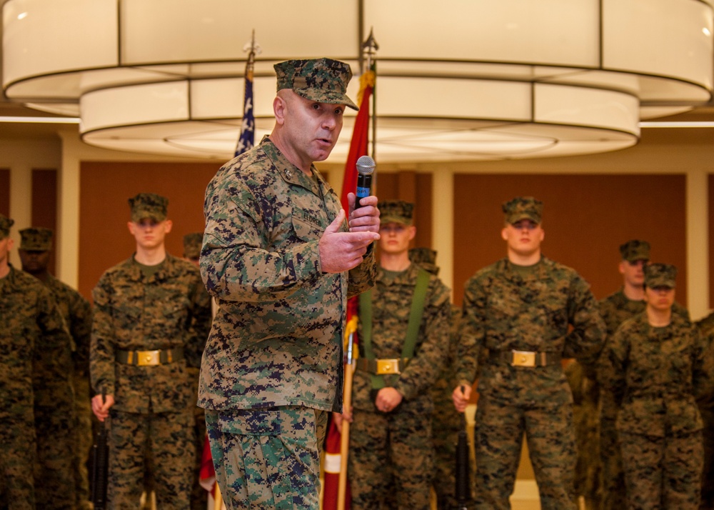 Headquarters and Support Battalion relief and appointment ceremony