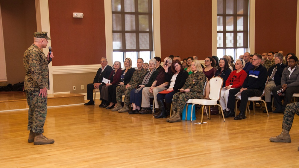 Headquarters and Support Battalion relief and appointment ceremony