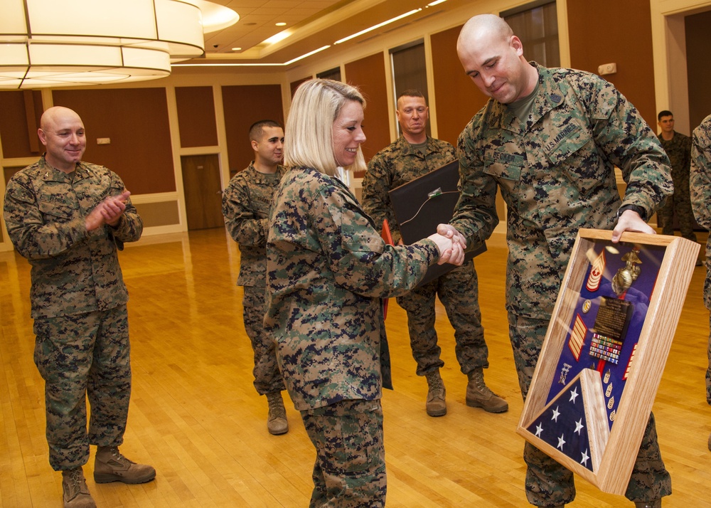 Headquarters and Support Battalion relief and appointment ceremony