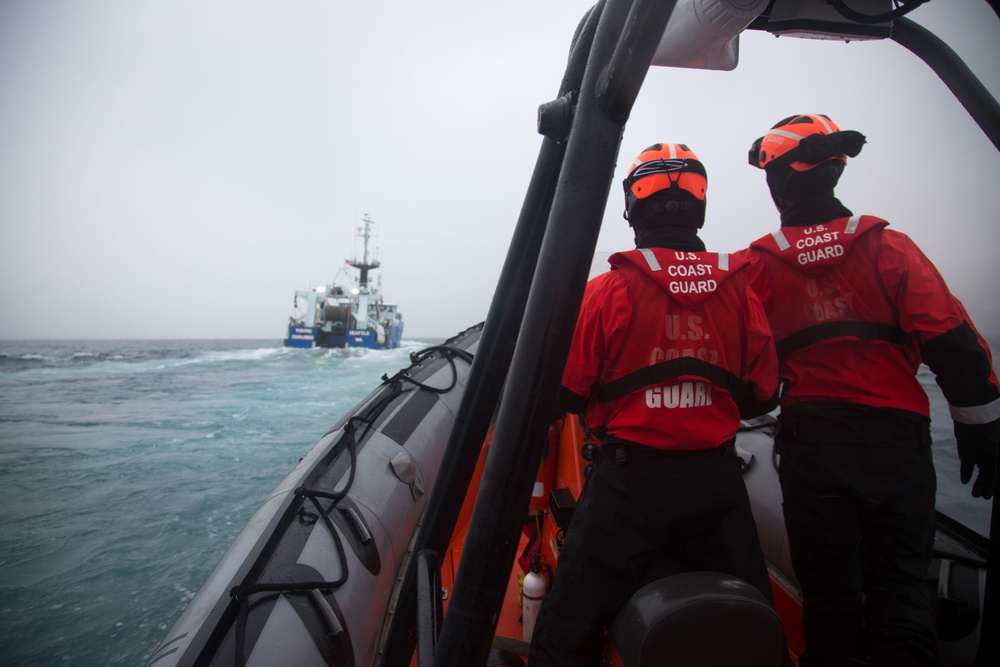 CGC Alex Haley conducts boardings near Aleutian Islands