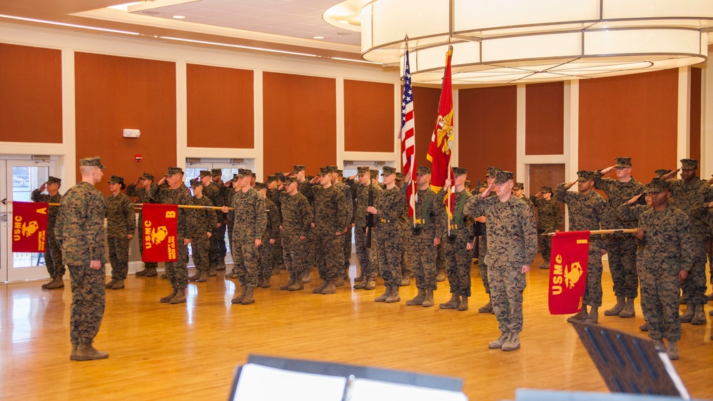 Headquarters and Support Battalion relief and appointment ceremony