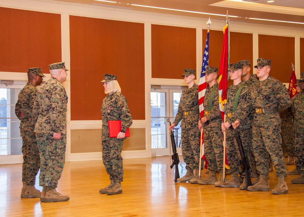 Headquarters and Support Battalion relief and appointment ceremony