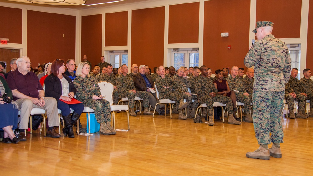 Headquarters and Support Battalion relief and appointment ceremony