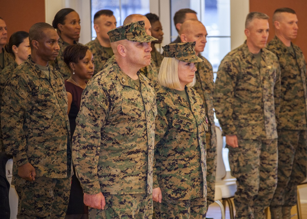 Headquarters and Support Battalion relief and appointment ceremony