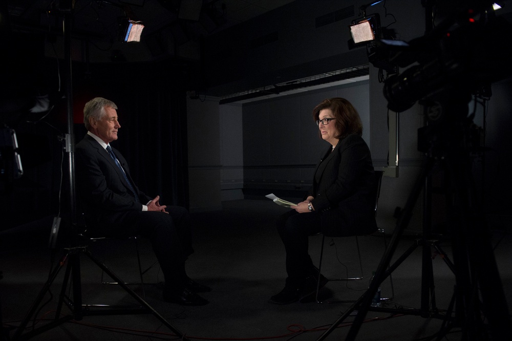 SD is interviewed by Barbara Starr
