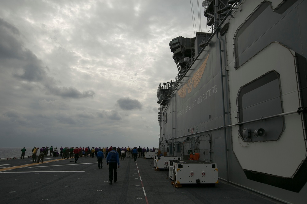 Harrier unit lands on USS Bonhomme Richard