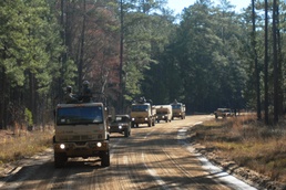 703rd BSB distribution platoons test in convoy operations