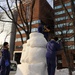 Misawa sailors begin USS Constitution snow sculpture
