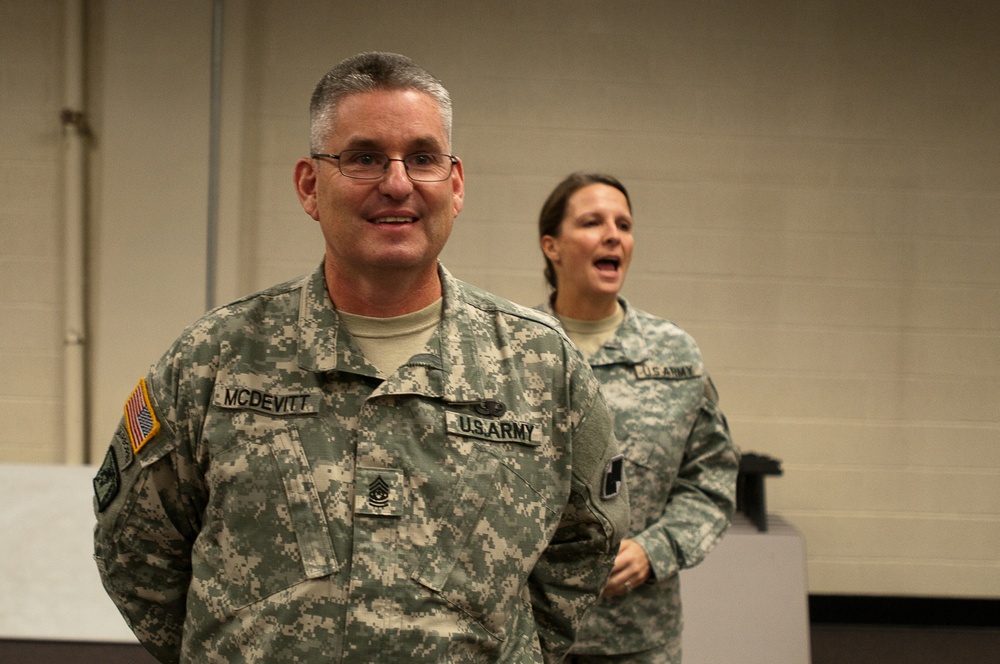 McDevitt promoted to command sergeant major