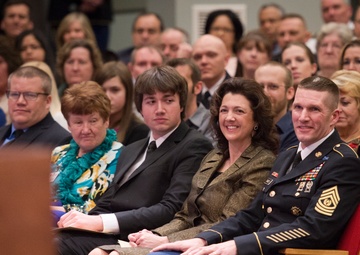 Sgt. Maj. Daniel A. Dailey is sworn in as the 15th sergeant major of the Army