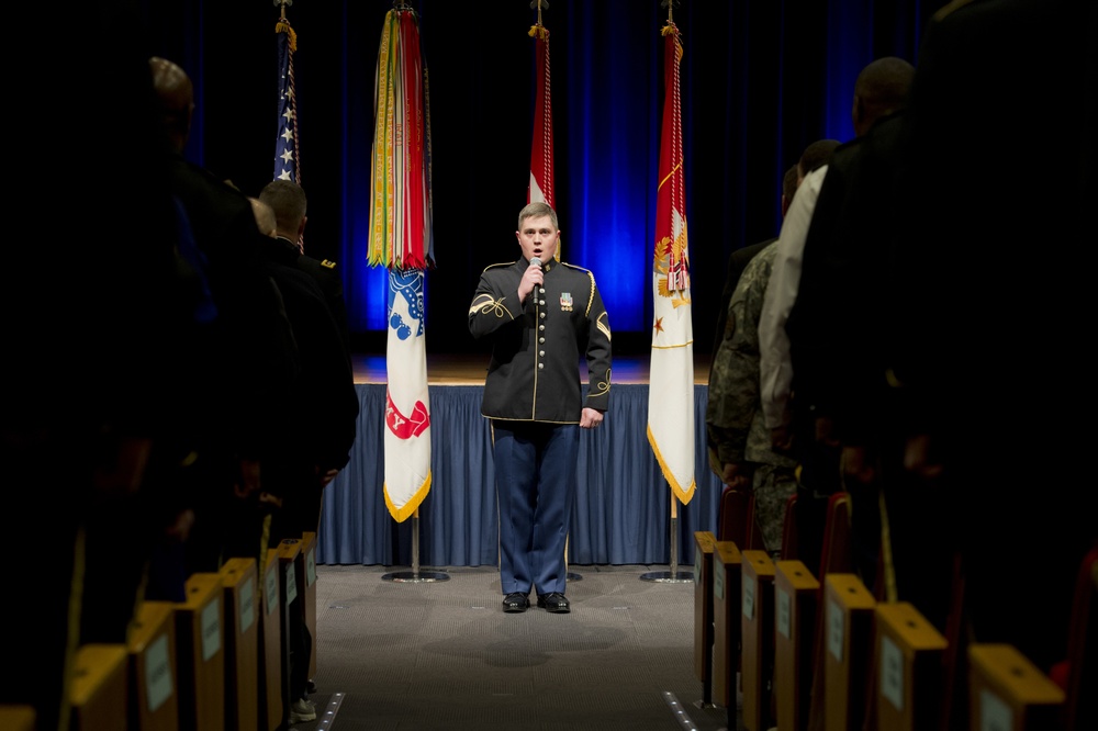Sgt. Maj. Daniel A. Dailey is sworn in as the 15th sergeant major of the Army