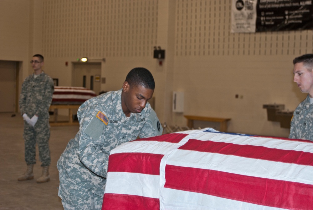 Practice makes perfect: New York Army National Guard Honor Guard trains hard